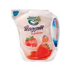 Йогурт Молочный Фермер  450гр Клубника кувшин