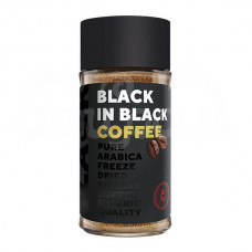 Кофе Black in Black 85гр Растворимый натуральный сублим ст/б