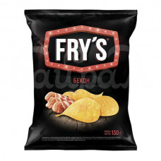 Чипсы из натурального картофеля Fry's 130гр Бекон