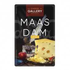 Сыр Cheese Gallery Маасдам 45% 125гр Ломтики нарезка